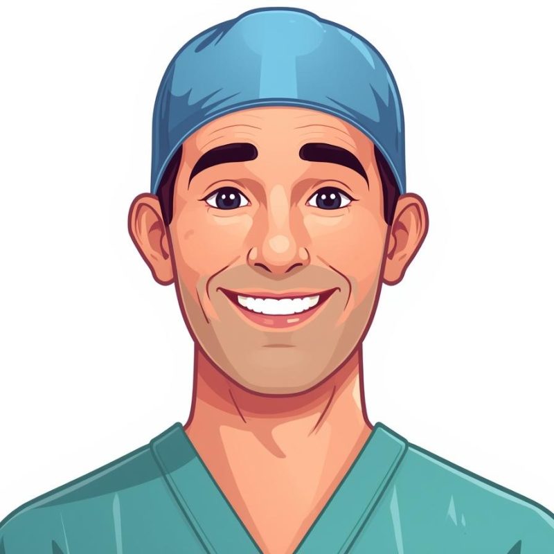 avatar of mature surgeon colourful and cartoon like (2)