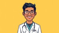 the avater of a surgeon colourful and cartoon like (1)